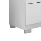 Cômoda Infantil 3 Gavetas E 1 Porta Branco Brilho Sevilha - É