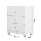 Cômoda Infantil 3 Gavetas Gutti M08 Branco Acetinado