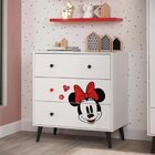 Cômoda Infantil 3 Gavetas Minnie Disney Fun Cabecasa Madeirao