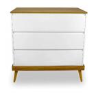 Cômoda Infantil 3 Gavetas Multimóveis Cr40026 Branco Acetinad