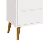 Cômoda Infantil 3 Gavetas Theo Retrô Com Pés Amadeirado - Rel