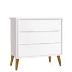 Cômoda Infantil 3 Gavetas Theo Retrô Com Pés Amadeirado - Rel