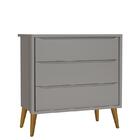 Cômoda Infantil 3 Gavetas Theo Retrô Com Pés Amadeirado - Rel