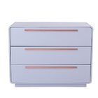 Cômoda Infantil 3 Gavetas Wave Cinza