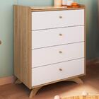 Comoda Infantil 4 Gavetas Aft003 Branco Comm