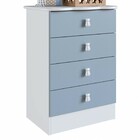 Cômoda Infantil 4 Gavetas Azul 1320 - Percasa