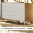 Cômoda Infantil 4 Gavetas Com Fraldário Gran Lorena Off White