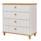 Cômoda Infantil 4 Gavetas Com Pés 100 Mdf Lívia Permobili