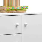 Cômoda Infantil 4 Gavetas E 1 Porta Branco Brilho Barcelona -