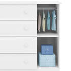 Cômoda Infantil 4 Gavetas E 1 Porta Branco Brilho Barcelona -