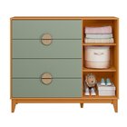 Cômoda Infantil 4 Gavetas E 1 Porta Kid Em Mdf Cinamomo / Sál