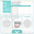 Cômoda Infantil 4 Gavetas E 2 Portas  Com Cabideiro Pérola Ci