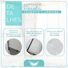 Cômoda Infantil 4 Gavetas E 2 Portas Com Cabideiro Pérola Bra