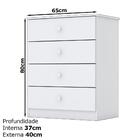 Comoda Infantil 4 Gavetas Ii714 Henn