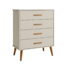 Cômoda Infantil 4 Gavetas Isis Areia