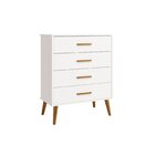 Cômoda Infantil 4 Gavetas Isis Branco
