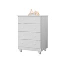Cômoda Infantil 4 Gavetas Lara Branco