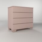 Cômoda Infantil 4 Gavetas Nest Espresso Móveis Rosa