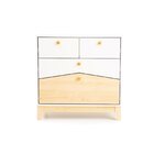 Cômoda Infantil 4 Gavetas Safari  Branco/nature Ecológico