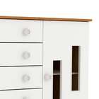 Cômoda Infantil 5 Gavetas 1 Porta Mdf Evolution Tcil
