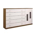 Cômoda Infantil 5 Gavetas 1 Porta Mdf Evolution Tcil
