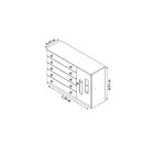 Cômoda Infantil 5 Gavetas 1 Porta Mdf Evolution Tcil