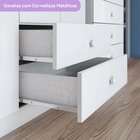 Cômoda Infantil 5 Gavetas Lápis De Cor Espresso Móveis Branco