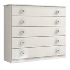 Cômoda Infantil 5 Gavetas Mdf Lunna Tcil