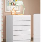 Cômoda Infantil 5 Gavetas Pique-esconde  Branco