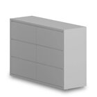 Cômoda Infantil 6 Gavetas 139cm Wood Divicar Branco