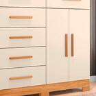 Cômoda Infantil 6 Gavetas 2 Portas Carvalho Grife Off White X