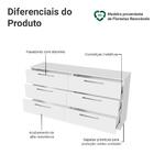 Cômoda Infantil 6 Gavetas Branco 3435 Madesa