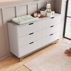 Cômoda Infantil 6 Gavetas Mdf Alice Mobikasa