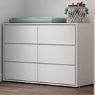 Cômoda Infantil 6 Gavetas Multimóveis Cr40020 Branco Acetinado