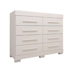 Cômoda Infantil 8 Gavetas 100% Mdf 111,70cm X 100,50cm Brinca