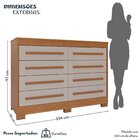 Cômoda Infantil 8 Gavetas Alice Espresso Móveis Cinamomo / Of