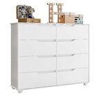 Cômoda Infantil 8 Gavetas Circus Branco/nature