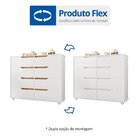 Cômoda Infantil 8 Gavetas Circus Branco/nature