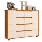 Cômoda Infantil 8 Gavetas Circus Cinamomo / Off White