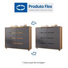 Cômoda Infantil 8 Gavetas Circus Nature/titanium