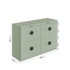 Cômoda Infantil 8 Gavetas Joy Kids Cabecasa Madeiraoriginals