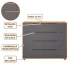 Cômoda Infantil 8 Gavetas Nature Titanium Flex Dalila Shop Jm