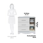 Cômoda Infantil 92,9cm 1 Porta Com Janela E 3 Gavetas Alice 1