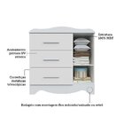 Cômoda Infantil 92,9cm 1 Porta Com Janela E 3 Gavetas Alice 1