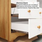 Cômoda Infantil 95cm 1 Porta Com Janela E 4 Gavetas Ezra 100%