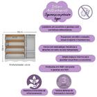 Cômoda Infantil 95cm 1 Porta Com Vidro E 4 Gavetas Serena Mul