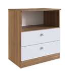 Cômoda Infantil Aconchego 2 Gv Branca E Nogal