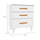 Cômoda Infantil Aconchego 3 Gv Neve