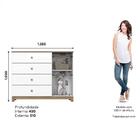 Cômoda Infantil Aconchego Ambiente Branco Jequitibá Hp – Henn