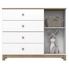 Cômoda Infantil Aconchego Ambiente Branco Jequitibá Hp – Henn